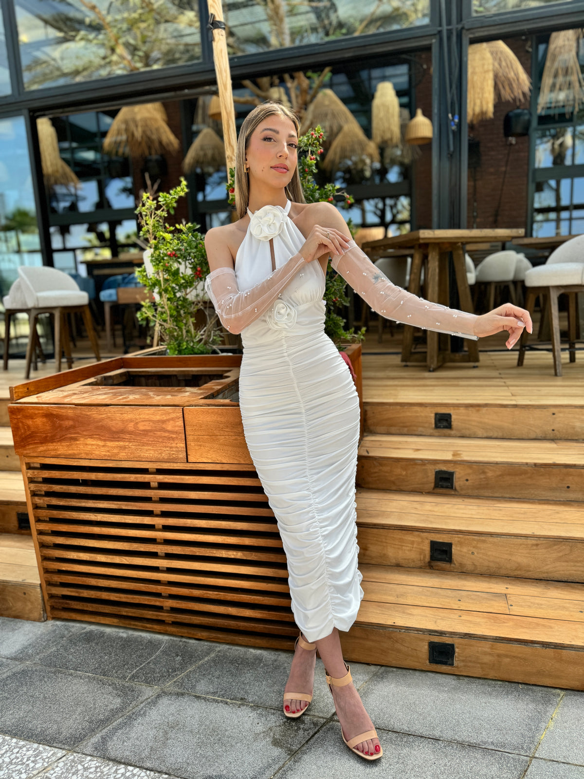White Blossom Dress